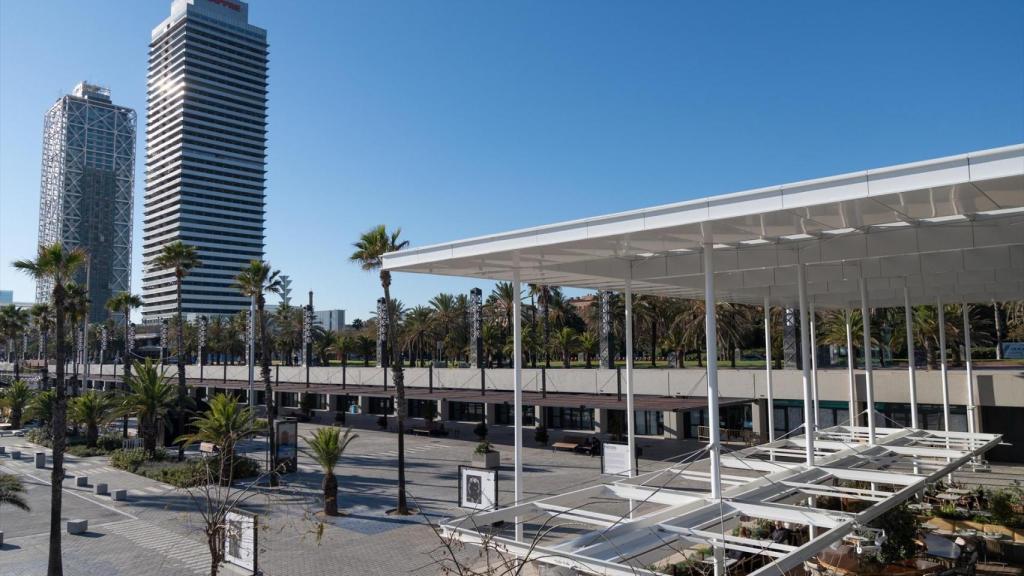 Vista del Port Olímpic, a 16 de diciembre de 2024, en Barcelona, Catalunya (España)