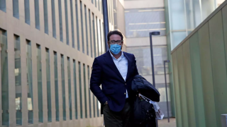 David Madí, durante un registro con la Guardia Civil en el marco de la causa Voloh