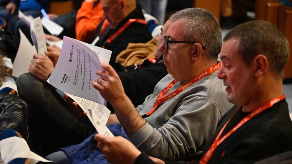 Delegados de UGT, en el 17 Congreso de Mataró