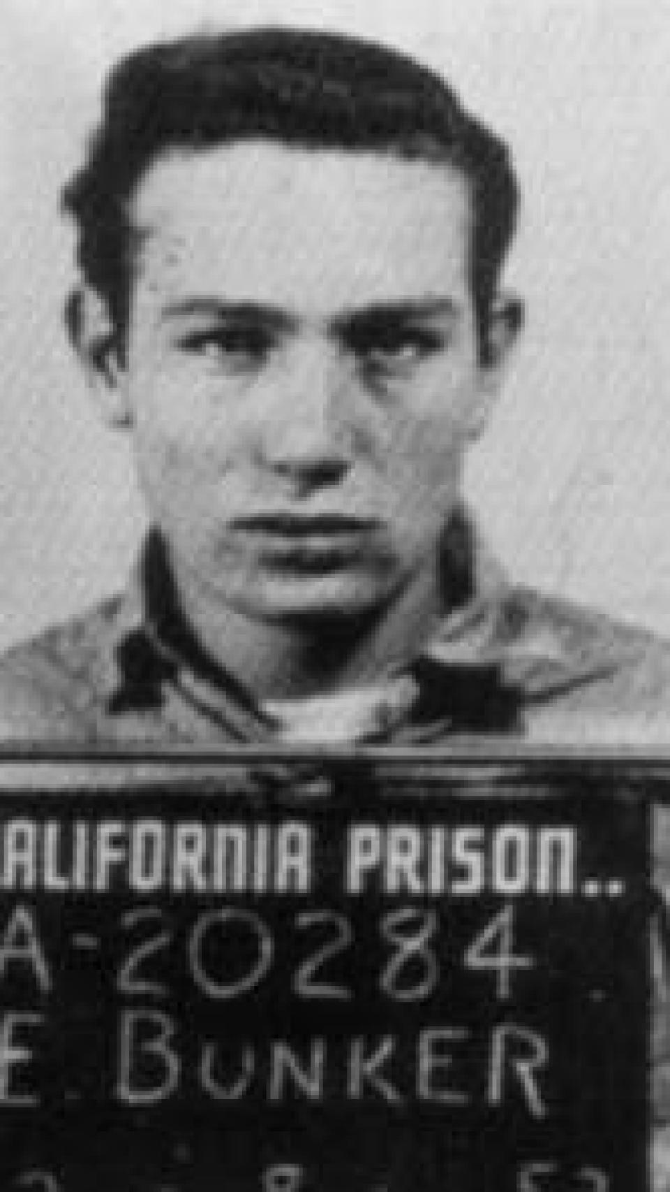 Edward Bunker, en una imagen en la cárcel