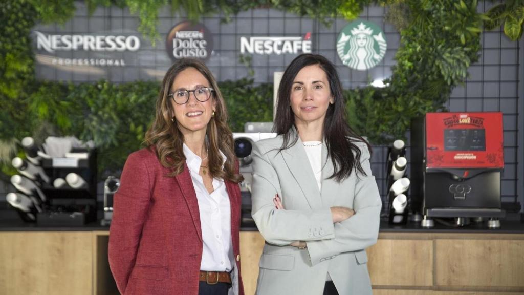 Imagen conjunta de Ana Ochoa y Susana Pastor, directivas de Nestlé
