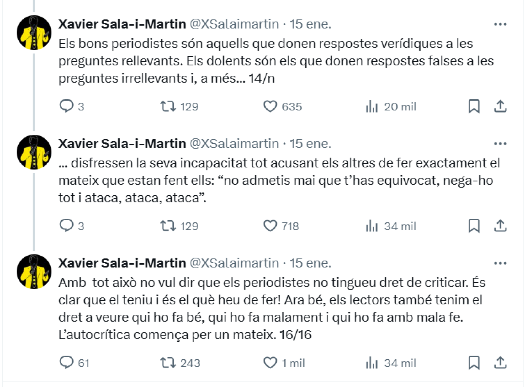 Sala-Martín da lecciones de periodismo a Juanjo Pallàs