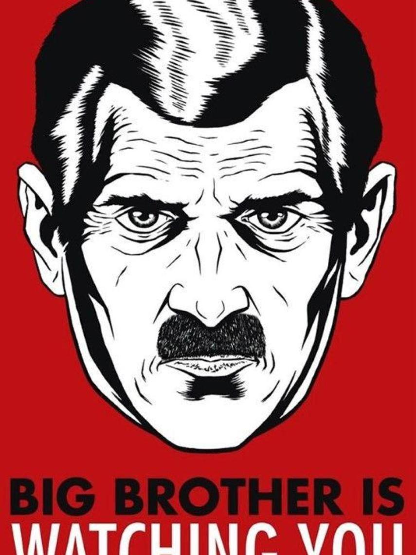 Cartel de 'Big Brother', el personaje de Orwell