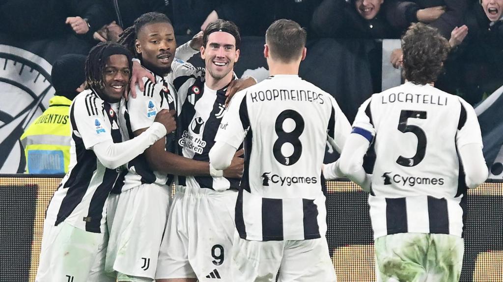 La Juventus celebra un gol
