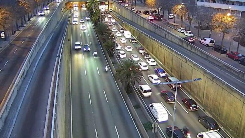 Atasco en la Ronda de Dalt