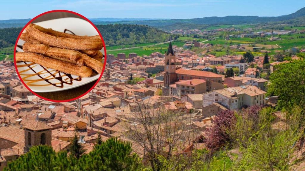 Fotomontaje Berga y churros