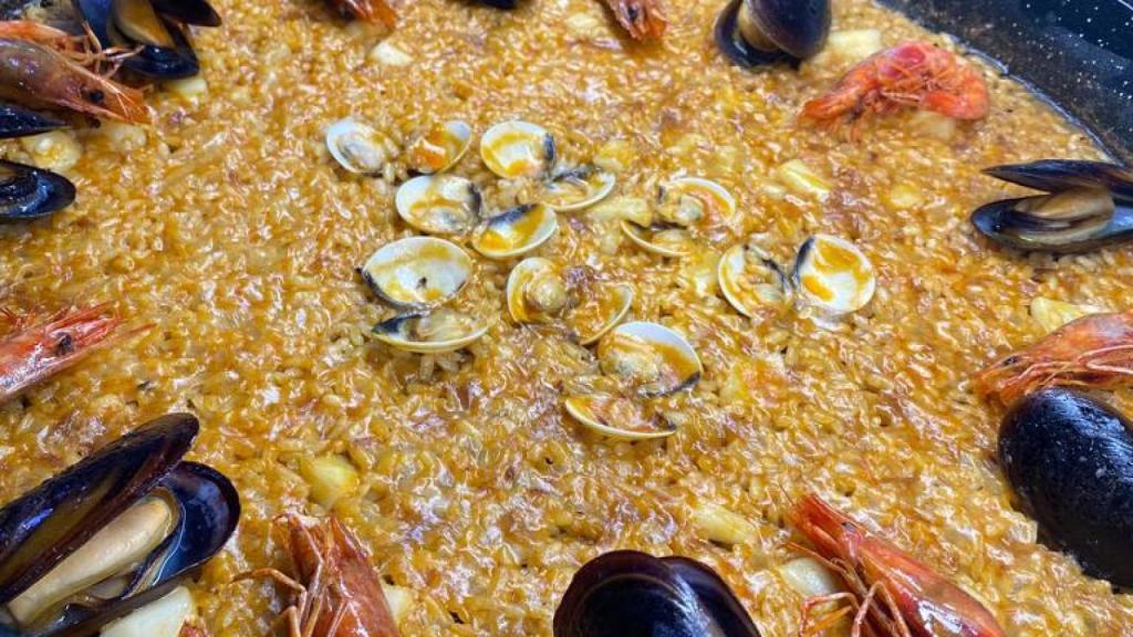 Paella del restaurante Gaudim de Barcelona