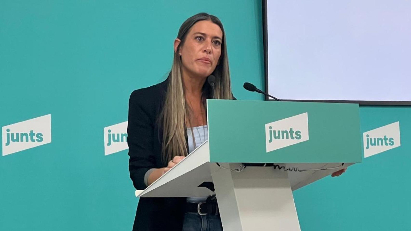 La portavoz de Junts en el Congreso, Miriam Nogueras