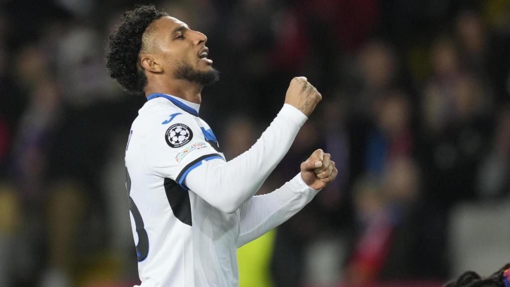 Ederson celebra el primer gol de l'Atalanta