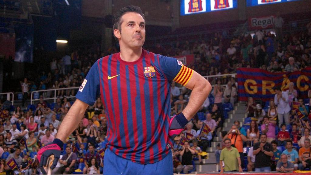 Imagen de Alberto 'Beto' Borregán con la camiseta del FC Barcelona