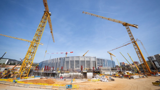 Así avanzan las obras del nuevo Camp Nou mientras el club pide prolongar la estancia en Montjuïc