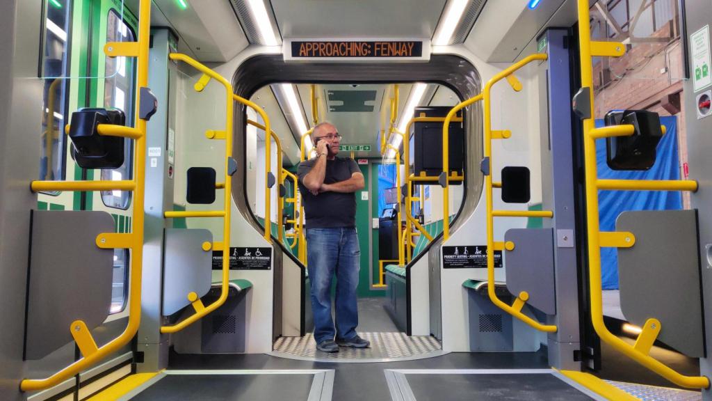 El Responsable de maquetas en la maqueta del nuevo tranvía de Boston (USA)