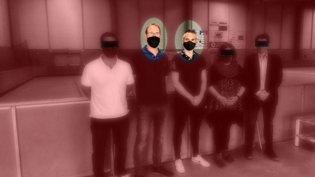 F.L y Alberto 'Beto' Borregán, en un fotomontaje