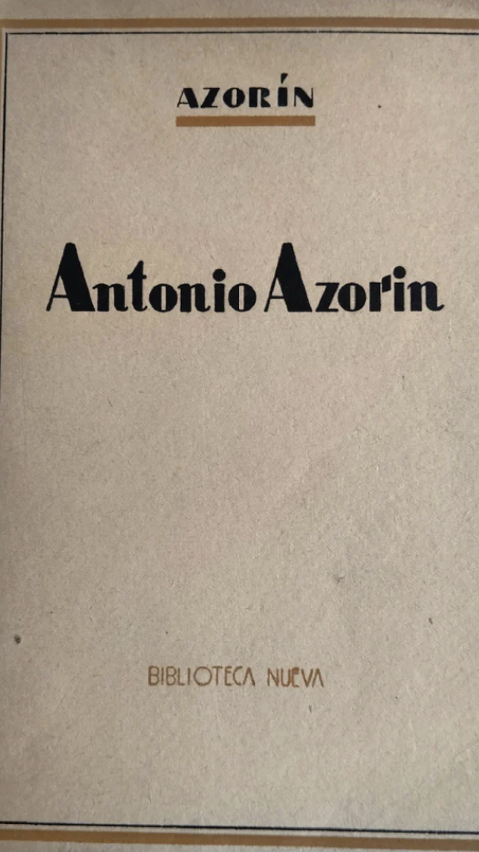 'Antonio Azorín'