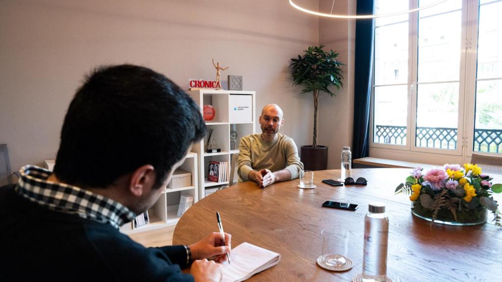 Imagen de la entrevista con Marc García Arnau