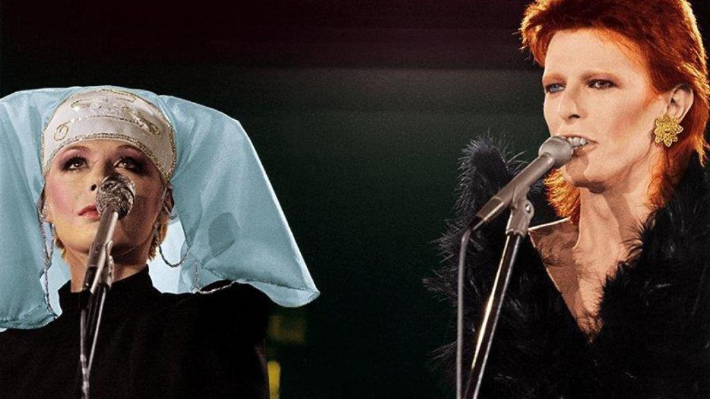 Faithfull amb David Bowie