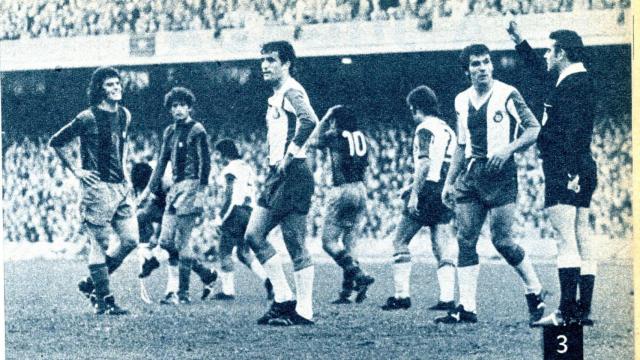 Franco Martínez, en un partido de Liga entre el Barça y el Espanyol