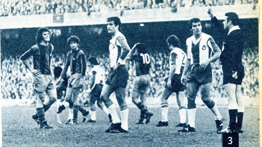 Franco Martínez, en un partit de Lliga entre el Barça i l'Espanyol