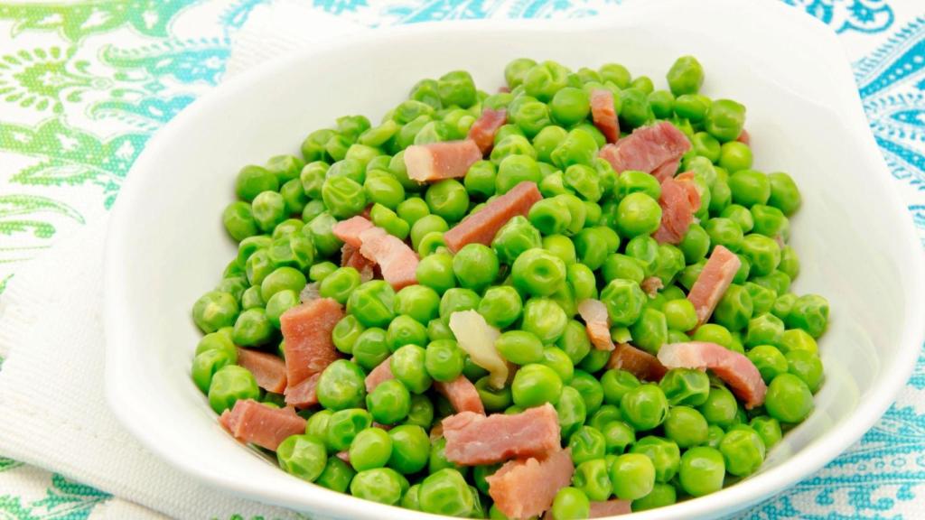 Guisantes con jamón