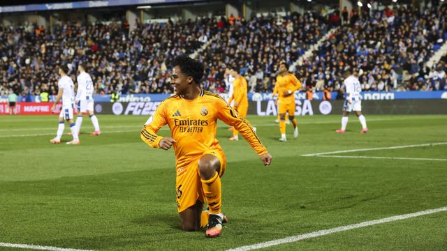 Endrick celebra su gol contra el CD Leganés en Copa del Rey