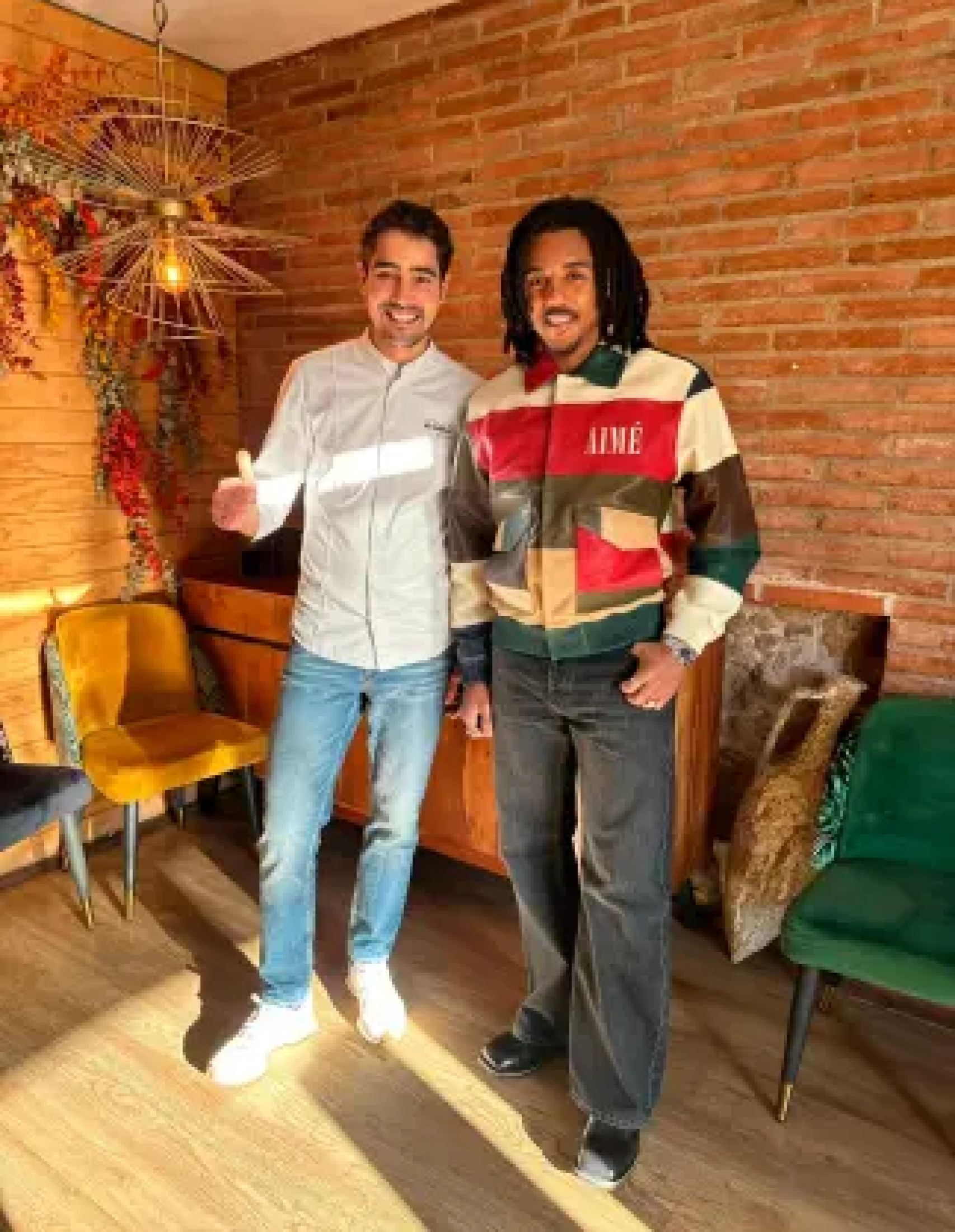 El chef de El Terrat, Moha Quach, y Jules Koundé