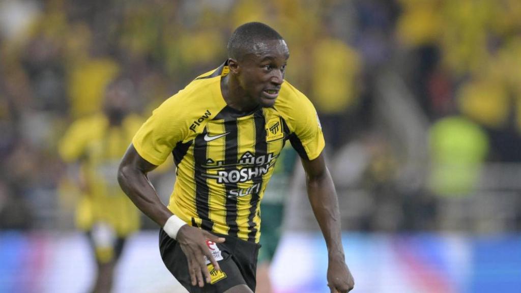 Moussa Diaby, en un partido con el Al-Ittihad