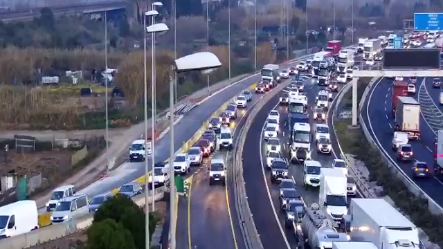 Atasco en la C-245 este jueves