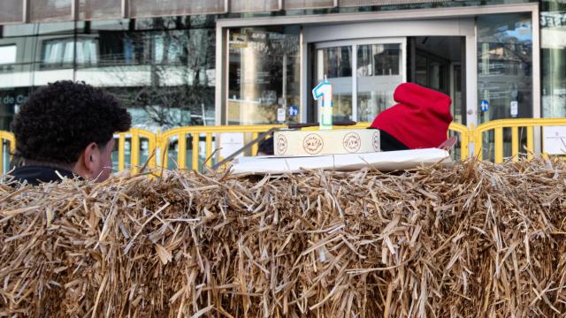 Imagen de una protesta de Revolta Pagesa en Girona