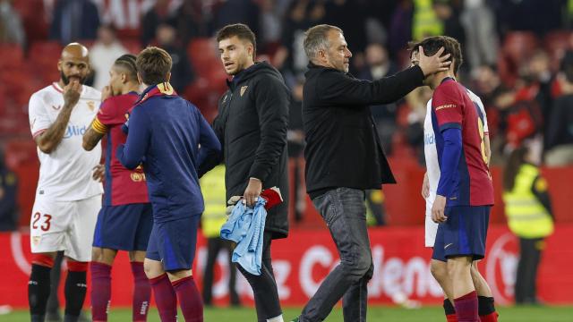 Hansi Flick, tras la victoria del Barça en Sevilla