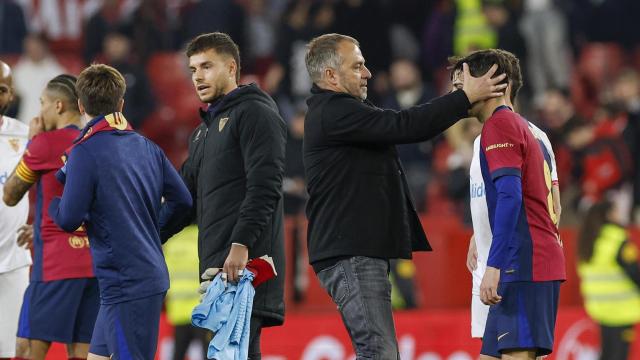 Hansi Flick, tras la victoria del Barça en Sevilla