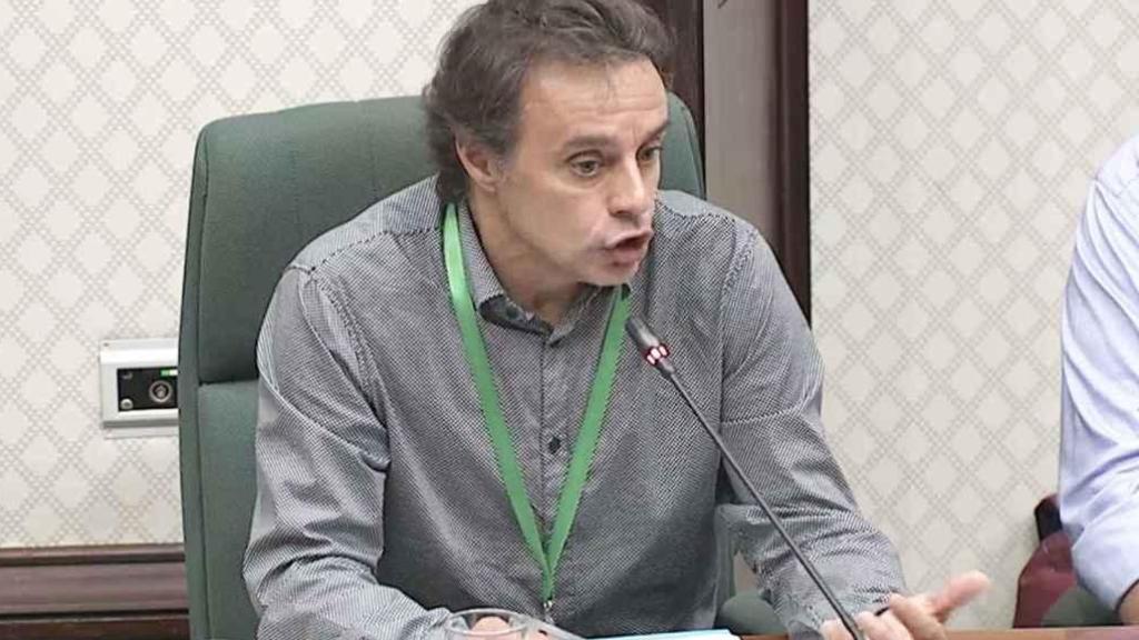 Álex García-Cascón, consejero directivo de Egara, en el Parlament