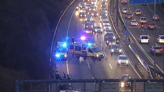 Accidente en la C-32 este lunes