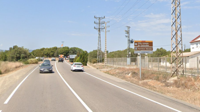 Lugar aproximado en el que se ha producido el accidente mortal en Constantí