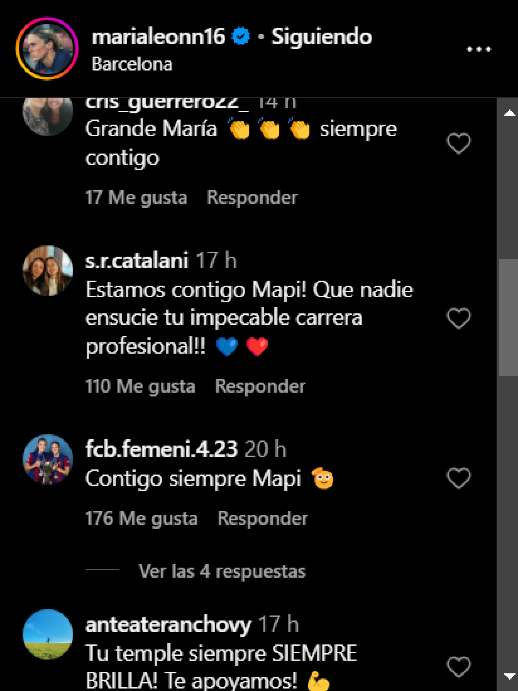 Mensajes de ánimo a Mapi León tras el presunto tocamiento a Daniela Caracas