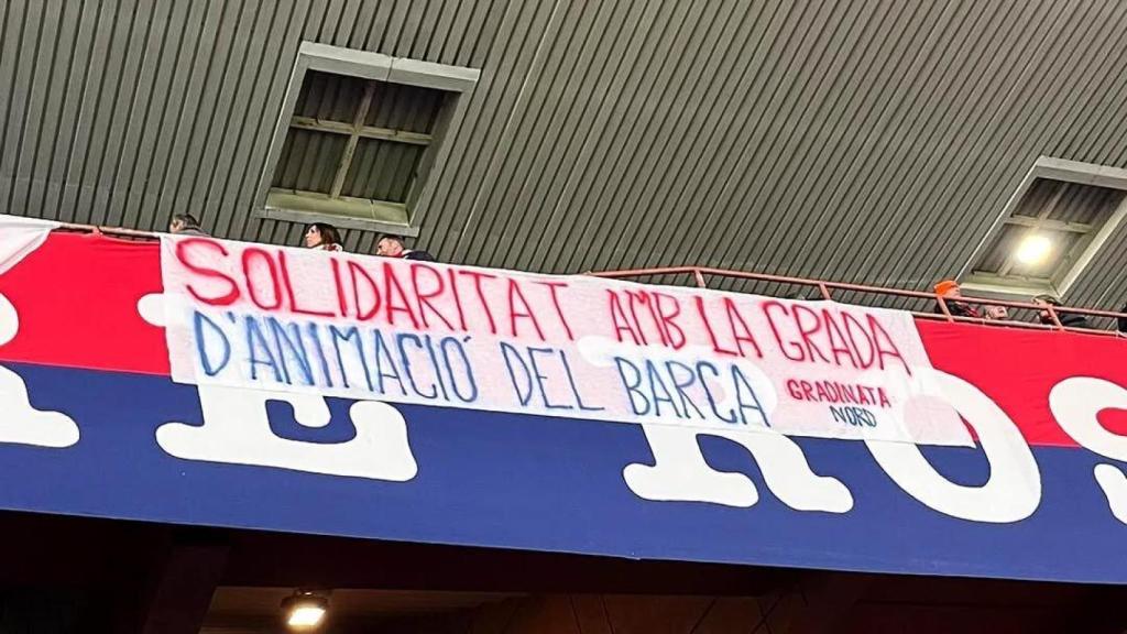 Aficionados del Genoa se posicionan a favor de la Grada d'Animació del Barça