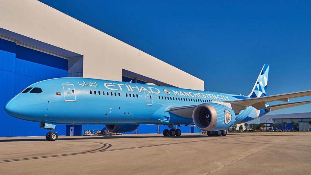 Un avión privado de Etihad para el Manchester City