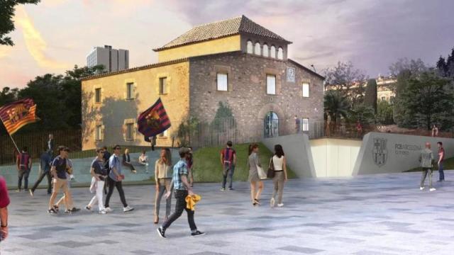 Recreación virtual de la futura Masía de Can Planes, del Barça