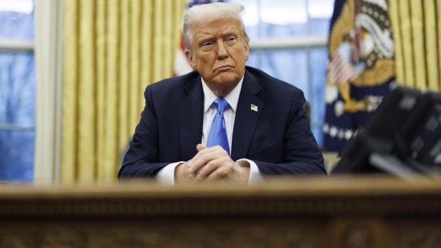 Imagen de archivo de Donald Trump en su despacho de la Casa Blanca