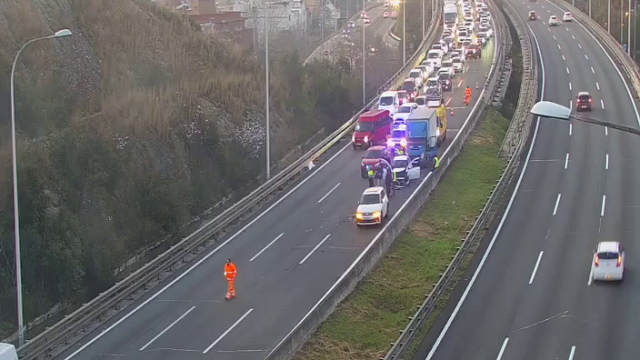 Accidente en la C-33 este viernes