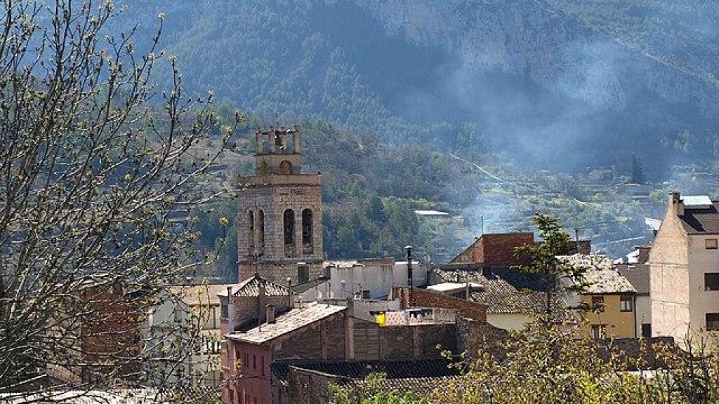 Vista panorámica de Organyà, en l'Alt Urgell