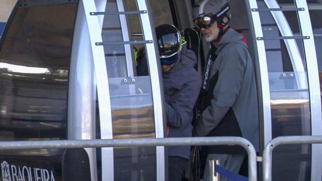 Felipe VI, en Baqueira Beret, este sábado, 15 de febrero