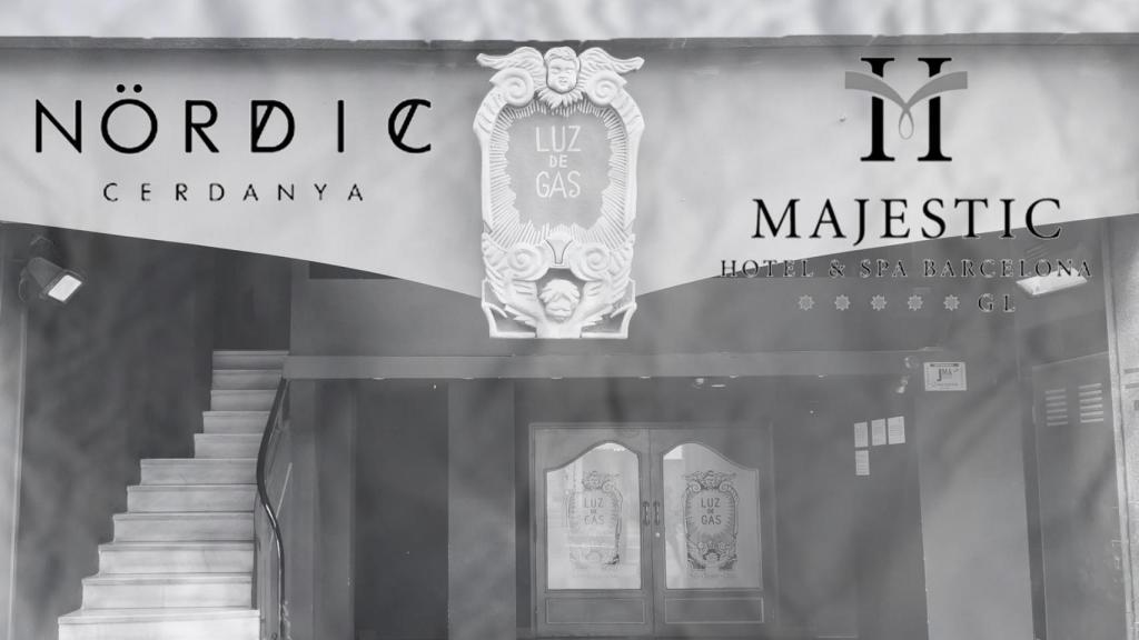 Luz de Gas y los logos de Nördic y el Hotel Majestic