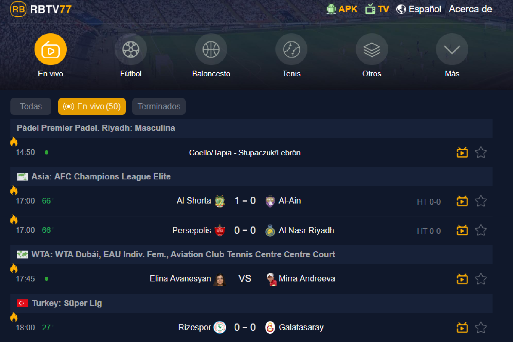 RBTV77, página web pirata para ver partidos de fútbol bloqueada por la Liga