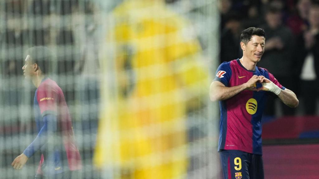 Lewandowski, tras marcar de penalti