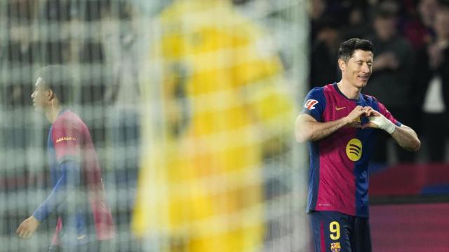 Lewandowski, tras marcar de penalti