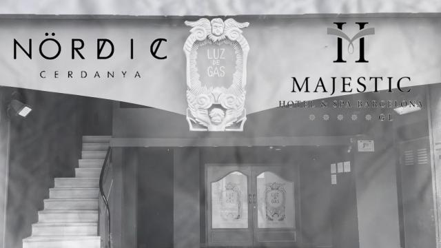 Luz de Gas y los logos de Nördic y el Hotel Majestic