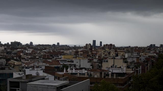 Cielo nublado en Barcelona
