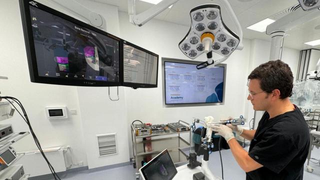 Imagen de archivo de un equipo de robótica