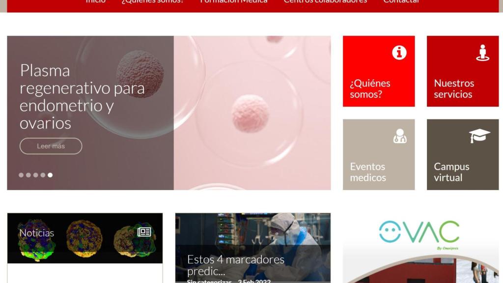 Captura de la web de Omni Prex