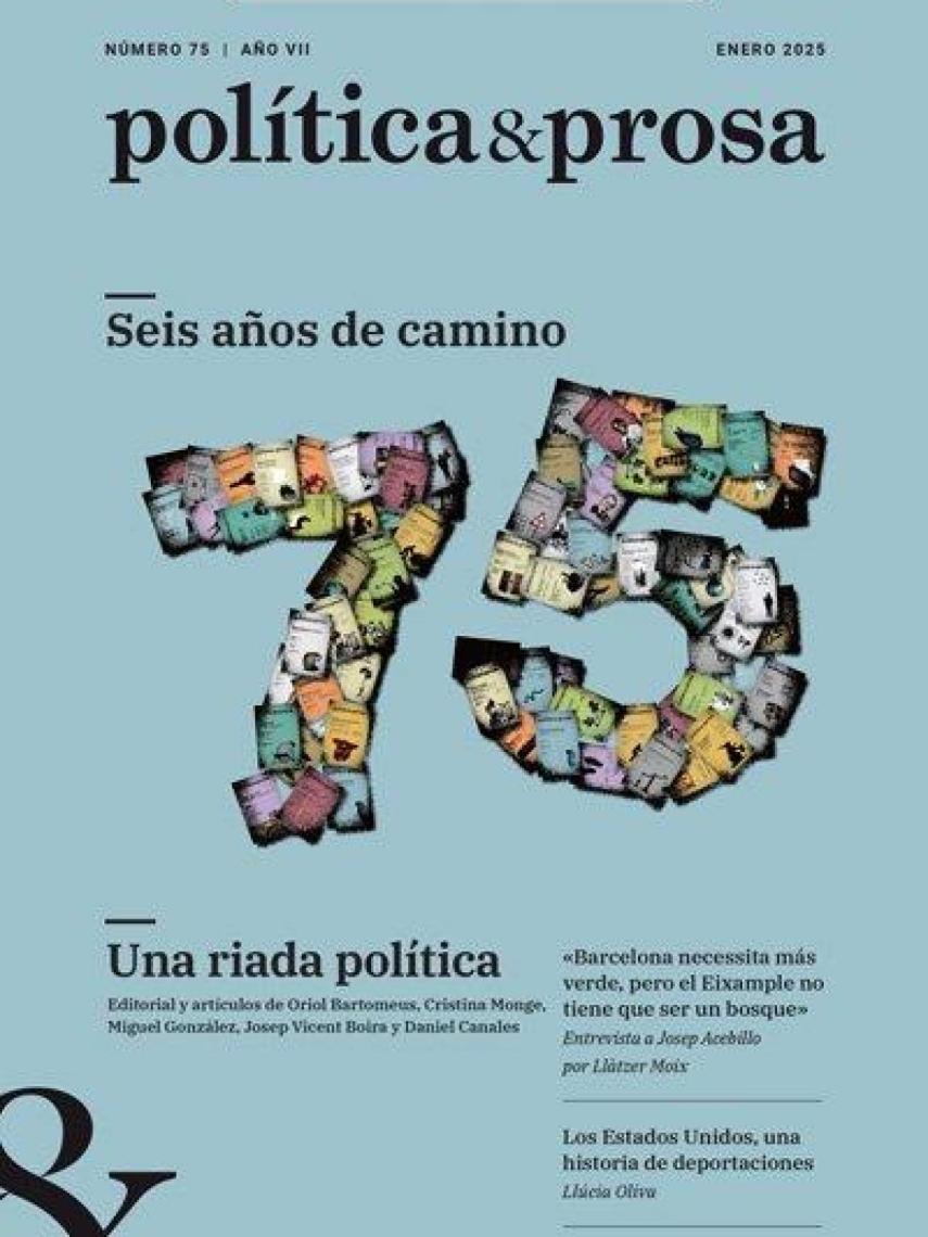 Portada del número 75 de Política&Prosa